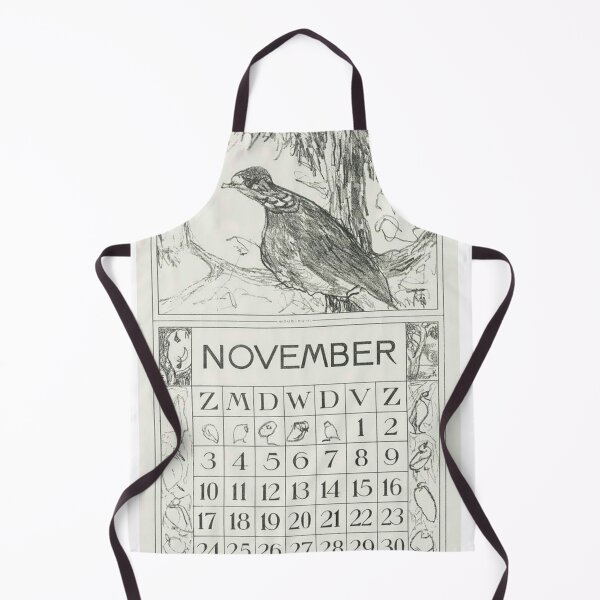 Item preview, Vintage November Calendar Art designed and sold by quirky-artistry.