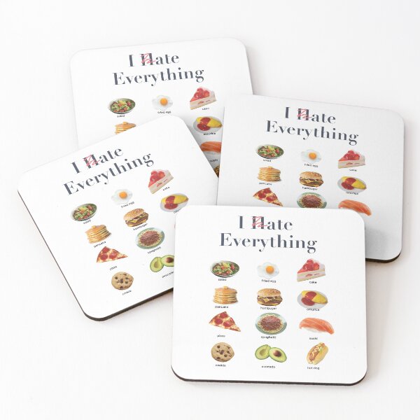 Item preview, I hate everything - Funny Powered By food Gift Kids Men Women Cool food Lover designed and sold by rose-outspace.