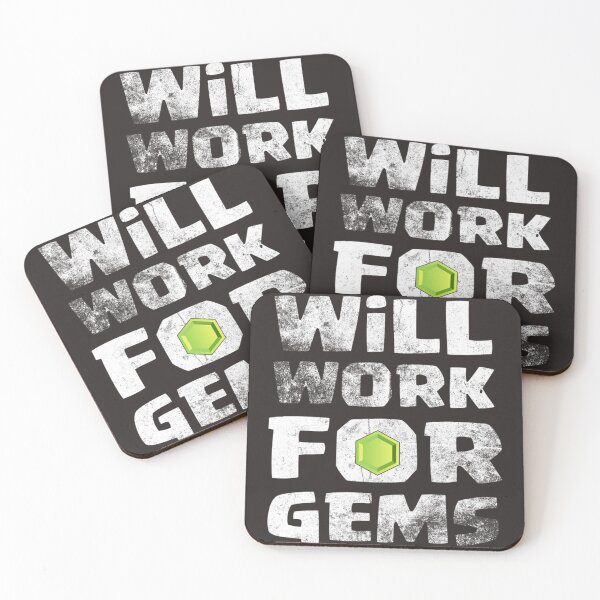 Item preview, Will Work For Gems Funny Gift Essential designed and sold by LawsonMacdolan.