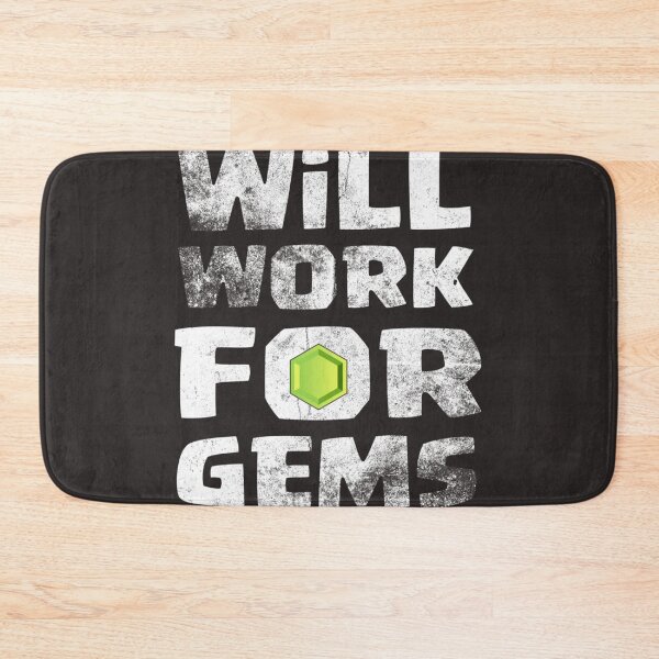 Item preview, Will Work For Gems Funny Gift Essential designed and sold by LawsonMacdolan.