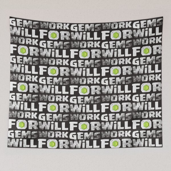 Item preview, Will Work For Gems Funny Gift Essential designed and sold by LawsonMacdolan.