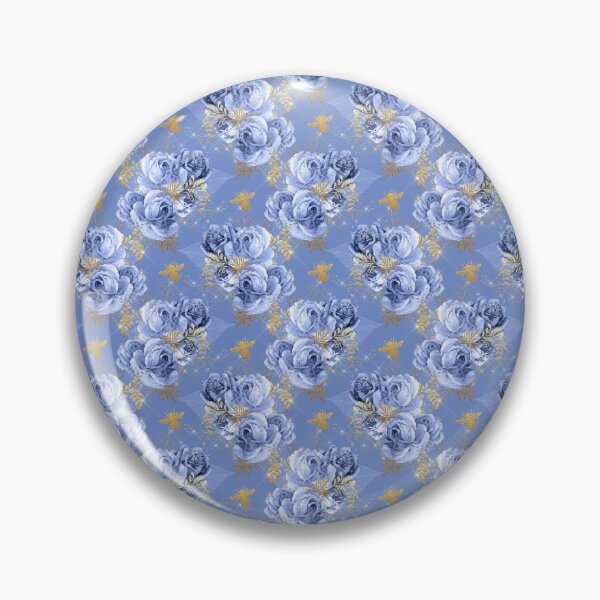 Item preview, Gold Bees with vintage flowers designed and sold by Dreamflight.