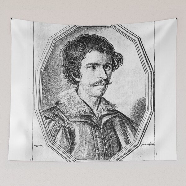 Item preview, portrait of giovanni francesco barbieri, called guercino designed and sold by Vintage Designs +.