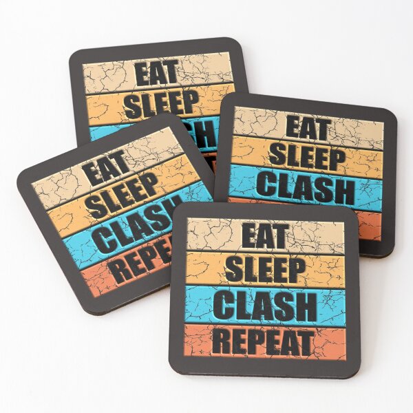Item preview, 3D DESIGN - EAT SLEEP CLASH REPEAT - Funny designed and sold by LawsonMacdolan.