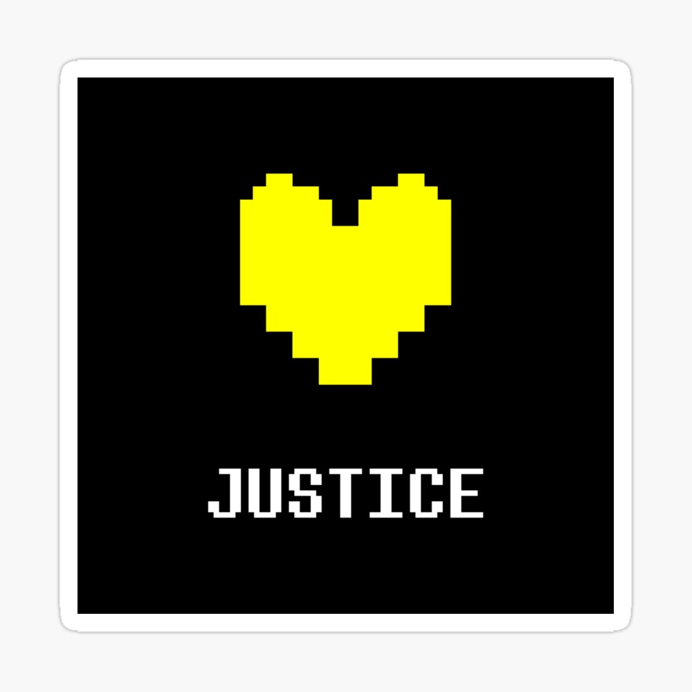 Justice Undertale Poster By Krimzen Redbubble