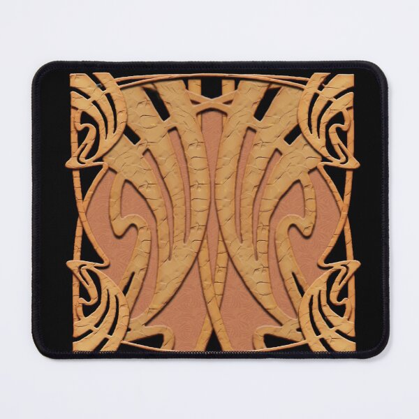 Item preview, Art Nouveau Orange - retro pattern designed and sold by Xarah.