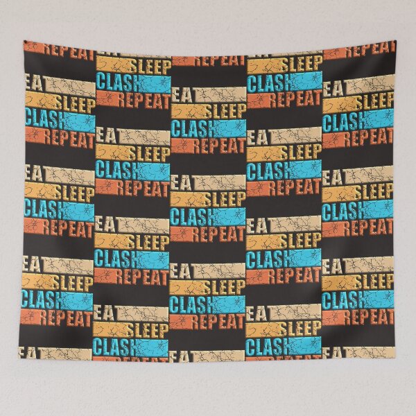 Item preview, 3D DESIGN - EAT SLEEP CLASH REPEAT - Funny designed and sold by LawsonMacdolan.