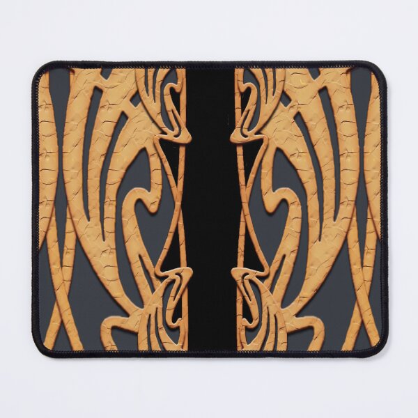 Item preview, Art Nouveau vintage burlesque pattern gray blue black designed and sold by Xarah.