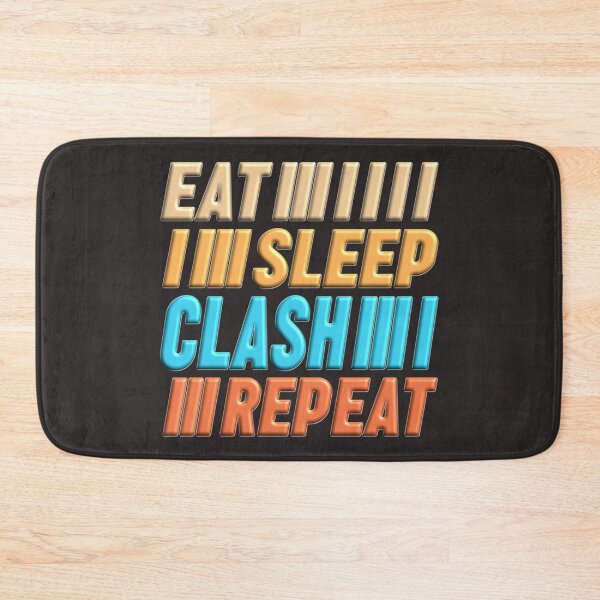 Item preview, 3D DESIGN - EAT SLEEP CLASH REPEAT - Funny designed and sold by LawsonMacdolan.