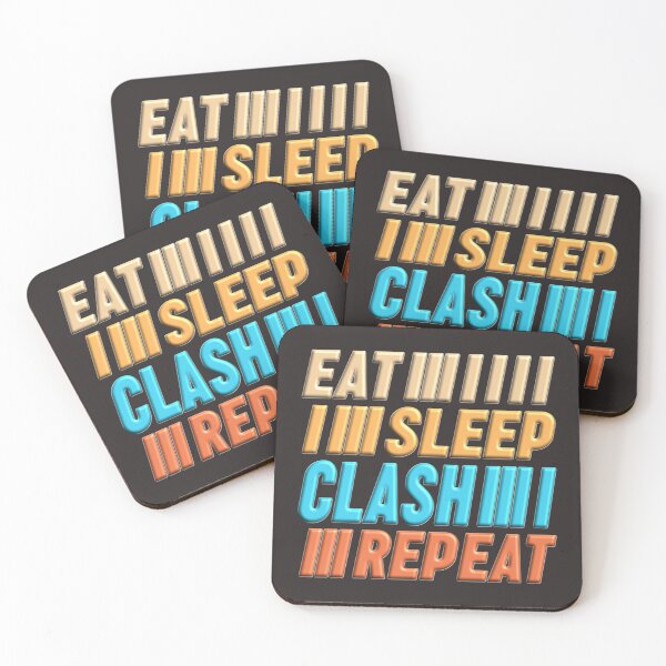 Item preview, 3D DESIGN - EAT SLEEP CLASH REPEAT - Funny designed and sold by LawsonMacdolan.