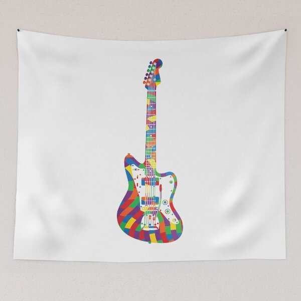 Item preview, Offset Body Style Electric Guitar Colorful Texture designed and sold by nightsworthy.