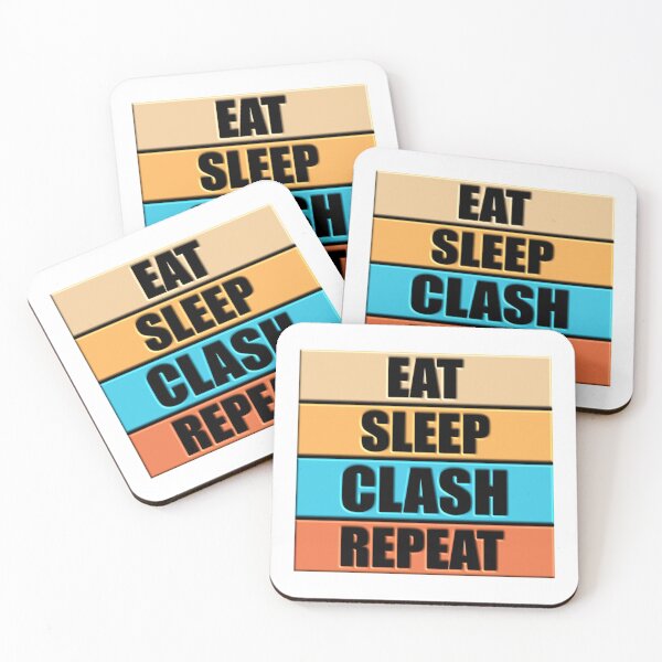 Item preview, 3D DESIGN - EAT SLEEP CLASH REPEAT - Funny designed and sold by LawsonMacdolan.
