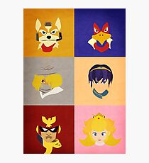 Smash Bros Melee Top Tier Faces Photographic Print