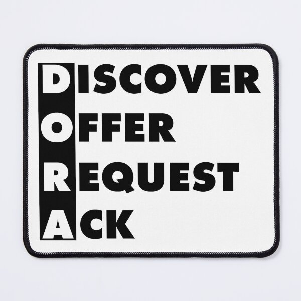 Item preview, DORA Black DHCP Message Flow Great Gift Idea for Network Admins designed and sold by SphereZones.