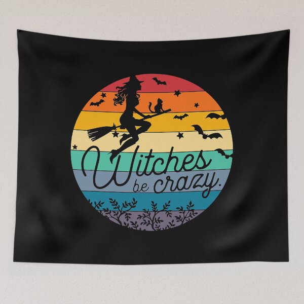 Item preview, Funny Halloween Gift Witches Be Crazy designed and sold by JaniceRuthArts.