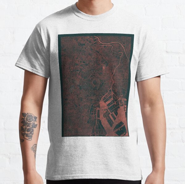 Tokyo Map Red Classic T-Shirt