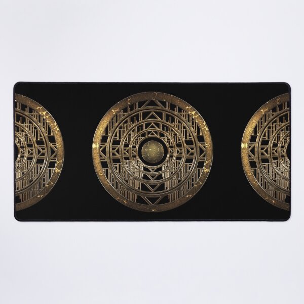 Item preview, Elegant shiny Golden Art Deco Gatsby vintage design round designed and sold by Xarah.