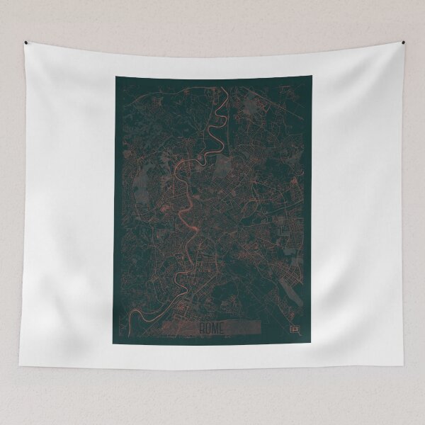 Item preview, Rome Map Red designed and sold by HubertRoguski.