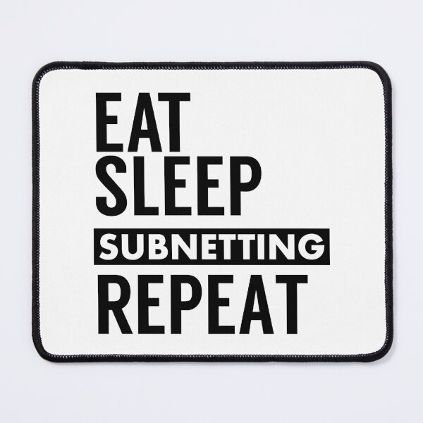 Item preview, Eat Sleep Subnetting Repeat Black Great Gift Idea For Network Admins designed and sold by SphereZones.