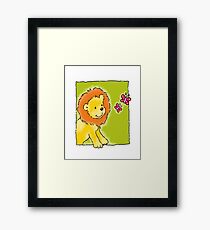 Sweet Lion Framed Print