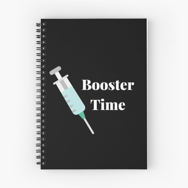 Item preview, Booster Time - Covid Booster Shot for Vaccinated People (White Text) designed and sold by CaitU.