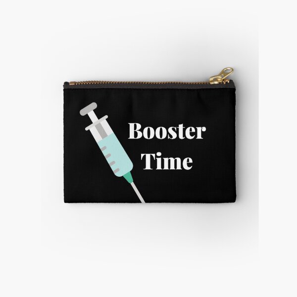 Item preview, Booster Time - Covid Booster Shot for Vaccinated People (White Text) designed and sold by CaitU.