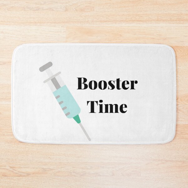 Item preview, Booster Time - Covid Booster Shot for Vaccinated People (Black Text) designed and sold by CaitU.