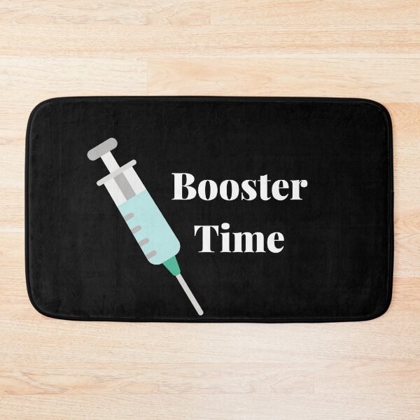 Item preview, Booster Time - Covid Booster Shot for Vaccinated People (White Text) designed and sold by CaitU.