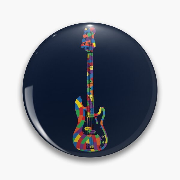 Item preview, P-Style Bass Guitar Colorful Texture designed and sold by nightsworthy.