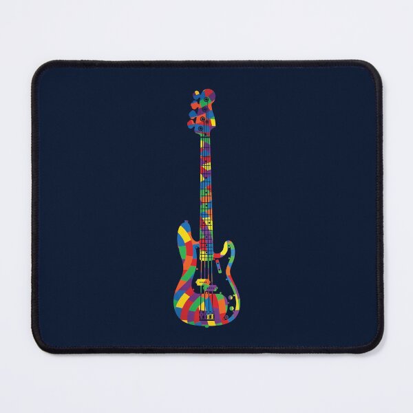Item preview, P-Style Bass Guitar Colorful Texture designed and sold by nightsworthy.