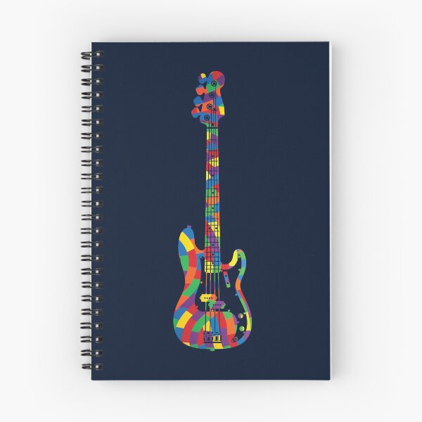 Item preview, P-Style Bass Guitar Colorful Texture designed and sold by nightsworthy.