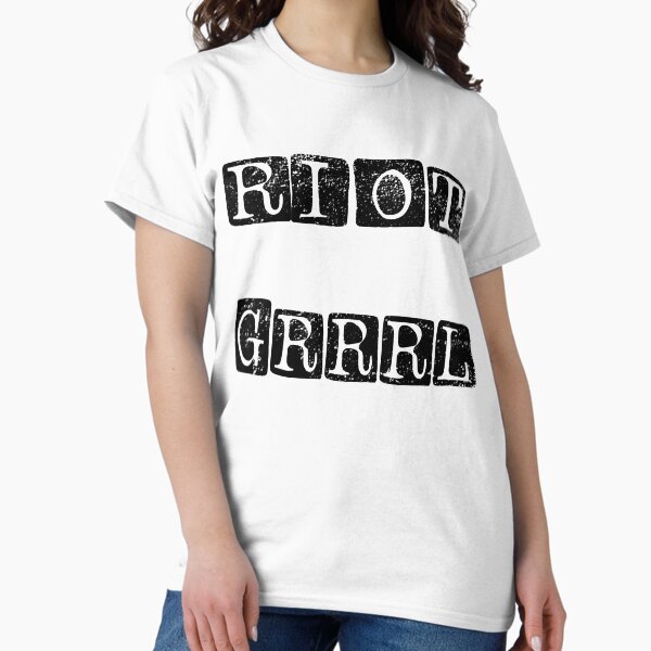 Vista previa del artículo con la obra «Retro Bikini Kill Art Riot Grrrl Feminismo», diseñado y vendido por GraysonReidTee.