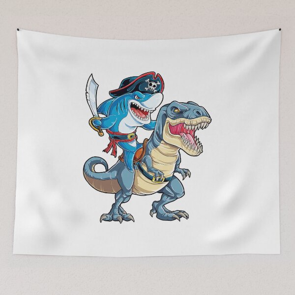 Item preview, Shark Pirate Dinosaur  designed and sold by JaniceRuthArts.