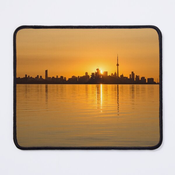 Item preview, Toronto Skyline - Three Suns Over Liquid Silk designed and sold by Georgia Mizuleva.