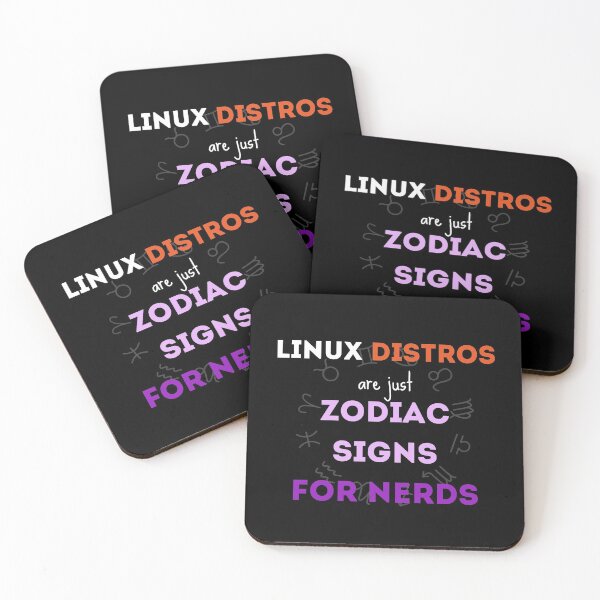 Item preview, Linux distros are just zodiac signs for nerds - Funny designed and sold by Programmer's  Life and Humor.