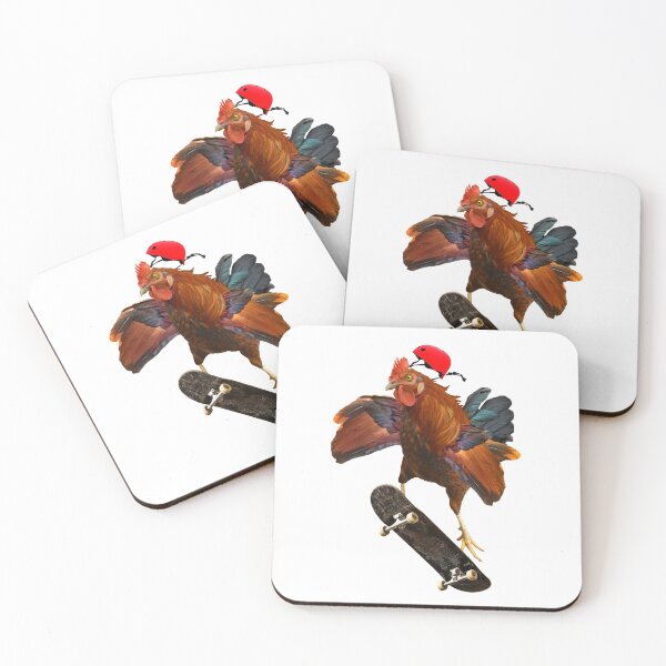 Item preview, Rad Skateboarding Chicken designed and sold by RamiBeans.