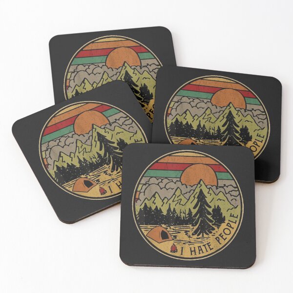 Item preview, I love Camping I Hate People Outdoors Funny Vintage  designed and sold by SukhvinderK.
