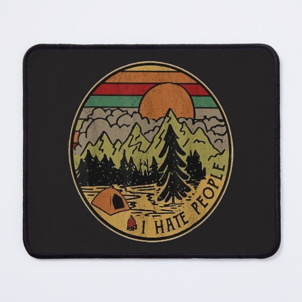 Item preview, I love Camping I Hate People Outdoors Funny Vintage  designed and sold by SukhvinderK.