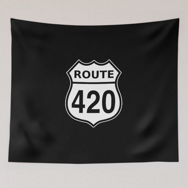 Item preview, Route 420 US highway sign Cannabis designed and sold by sumwoman.