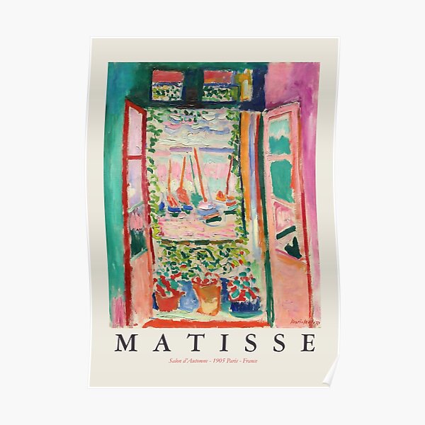 Henri Matisse, La ventana abierta, Póster