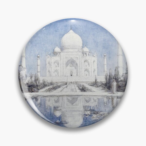 Item preview, Taj Mahal bij maanlicht (1877–1932) drawing by Marius Bauer. designed and sold by Sneh Universe.