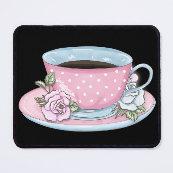 Item preview, Pink Watercolor Tea Cup With Flowers- Tea Party designed and sold by NewTrendings.