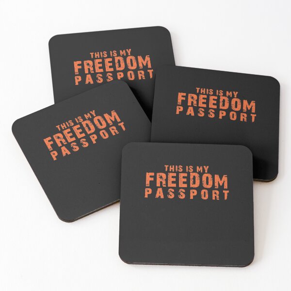 Item preview, No Vaccine AntiVax This is My Passport Freedom American Flag designed and sold by Laura J Devera ⭐⭐⭐⭐⭐.