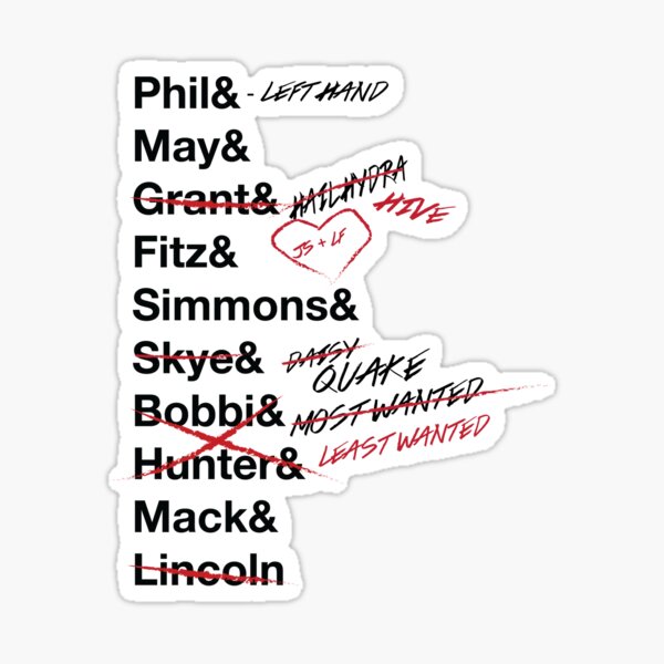 Agents Of Shield Stickers Redbubble