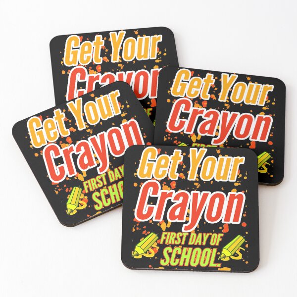 Item preview, Obtenga su crayón el primer día de clases. designed and sold by Trending Art.