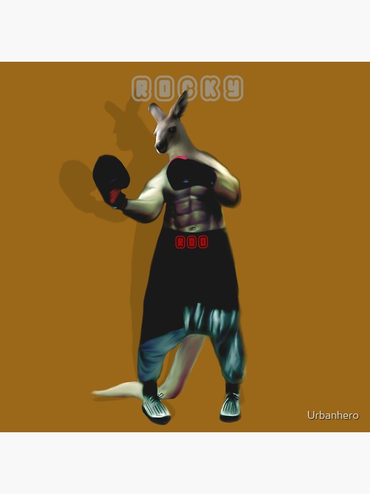 "Rocky Roo Boxing Kangaroo" Poster by Urbanhero Redbubble