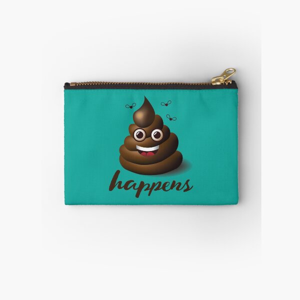 Item preview, Shit happens emoticon on aqua blue. designed and sold by La Cartoonista.