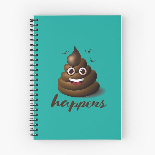 Item preview, Shit happens emoticon on aqua blue. designed and sold by La Cartoonista.