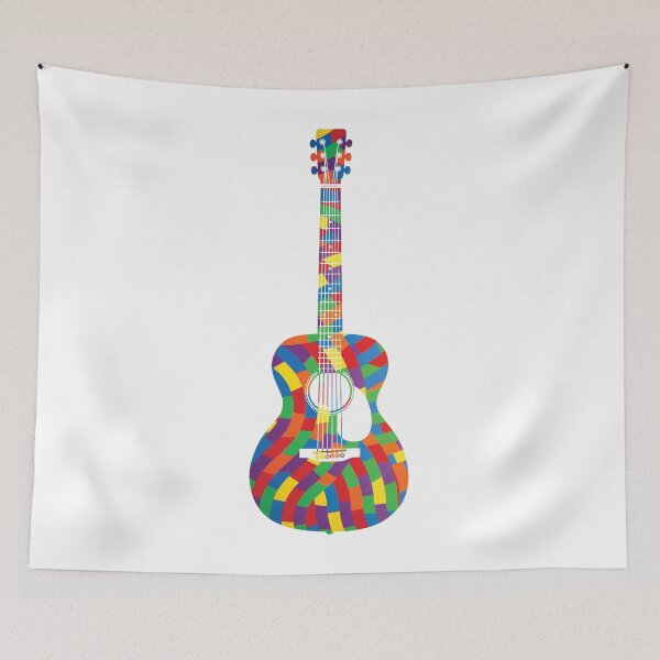 Item preview, Concert Style Acoustic Guitar Colorful Texture designed and sold by nightsworthy.