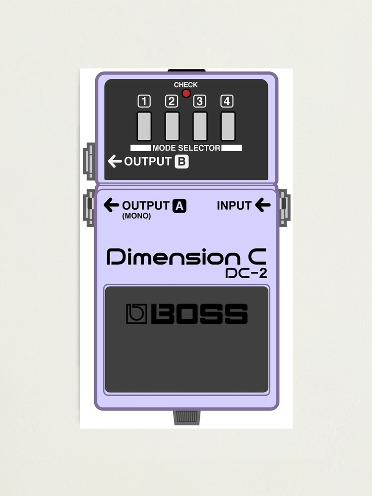 Boss DC-2 Dimension C Guitar Effect Pedal | Photographic Print